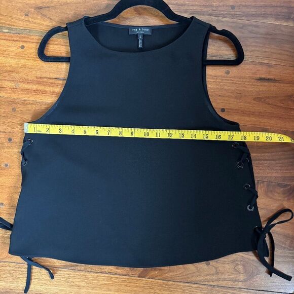 rag & bone Black Tank Top with Side Ties - Picture 5 of 5